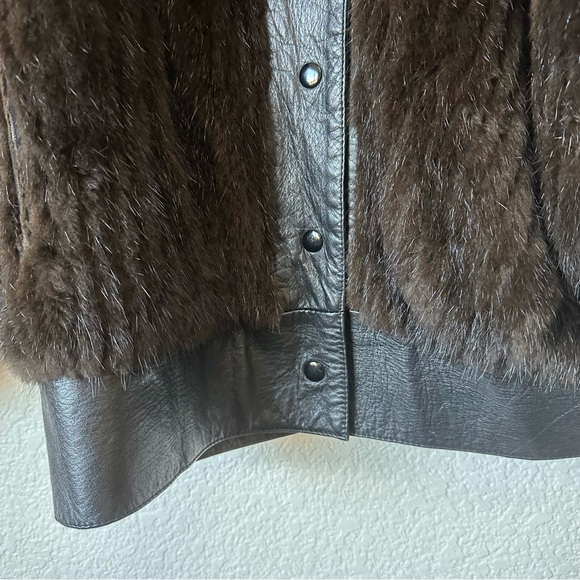 Vintage Weiss 80’s Mink & Leather Jacket or Vest - Picture 12 of 15
